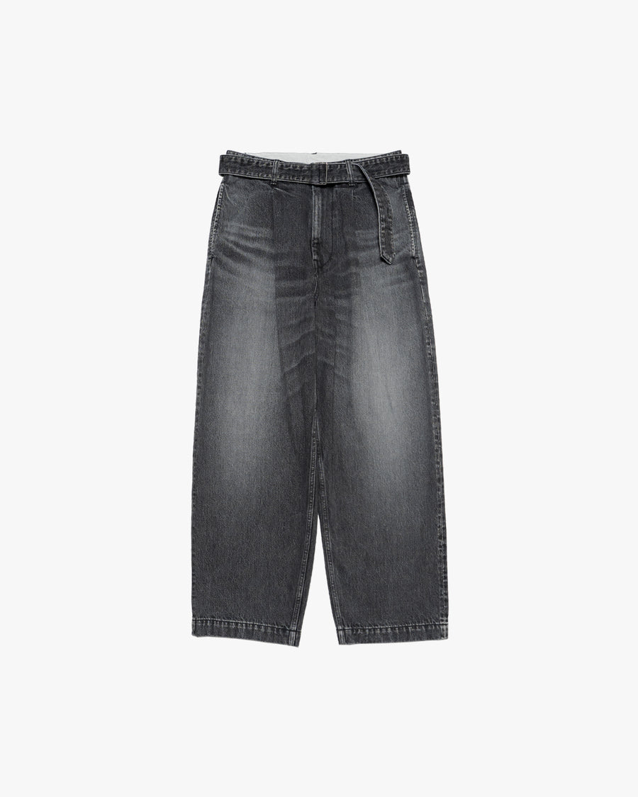 Selvage Denim Belted Pants -LIGHT FADE- – Graphpaper