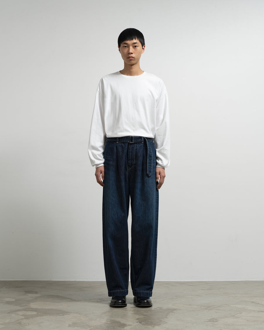 Selvage Denim Belted Pants -DARK FADE- – Graphpaper