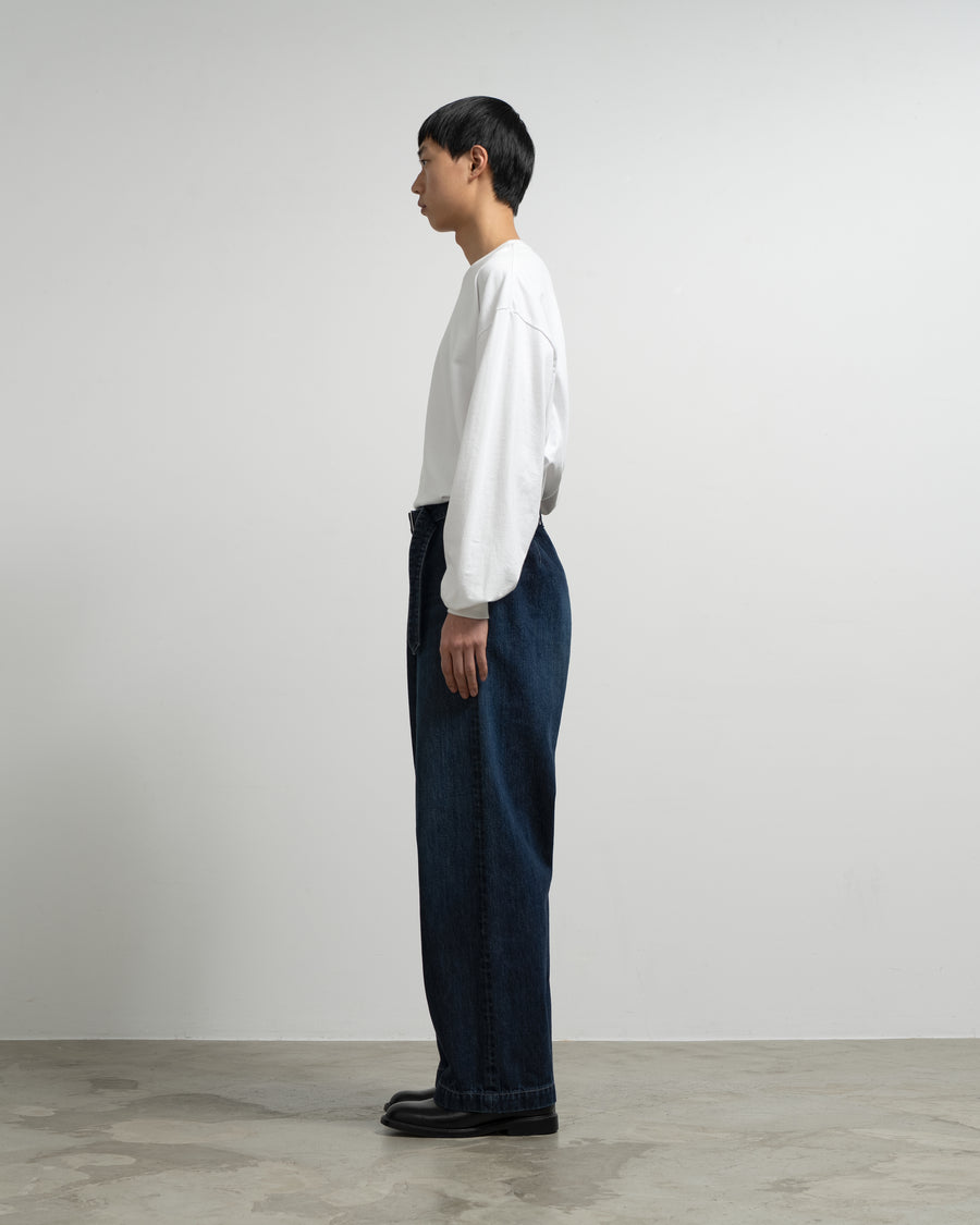 Selvage Denim Belted Pants -DARK FADE- – Graphpaper