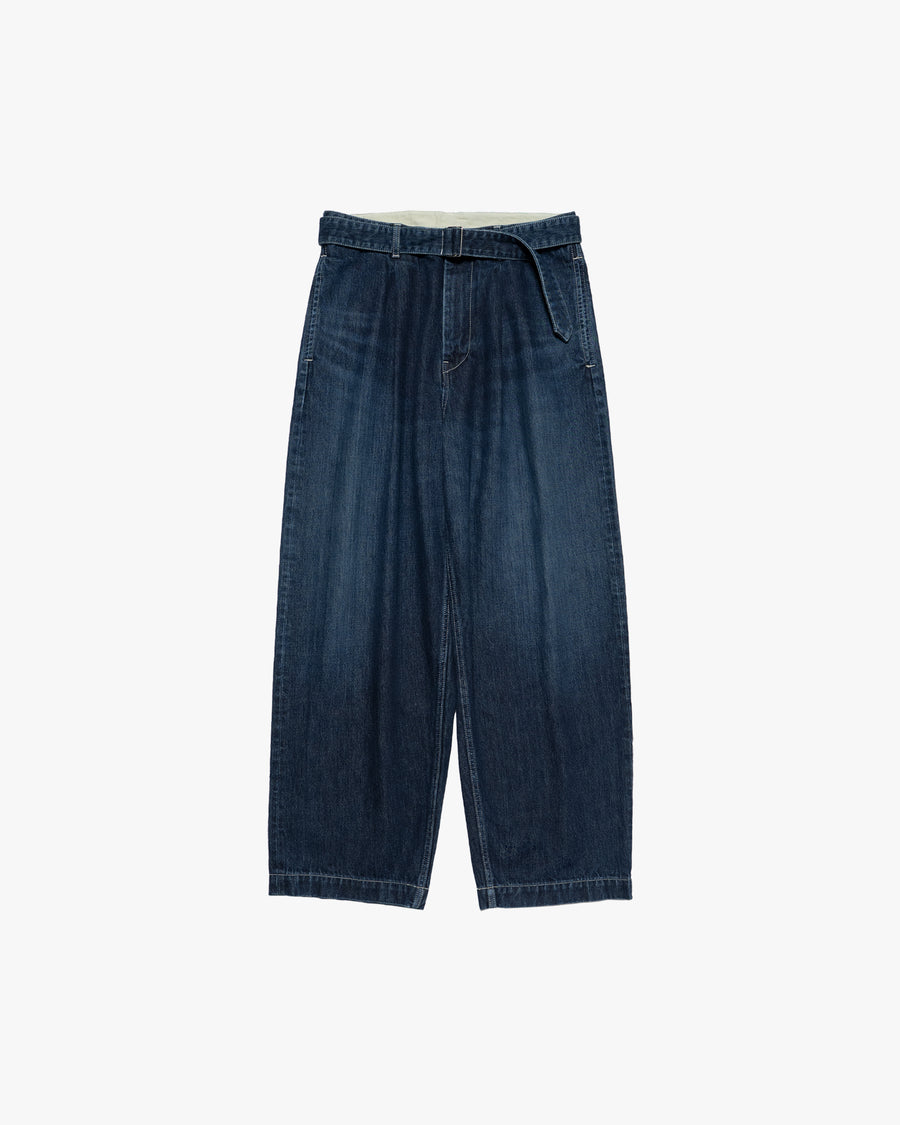 Selvage Denim Belted Pants -DARK FADE- – Graphpaper