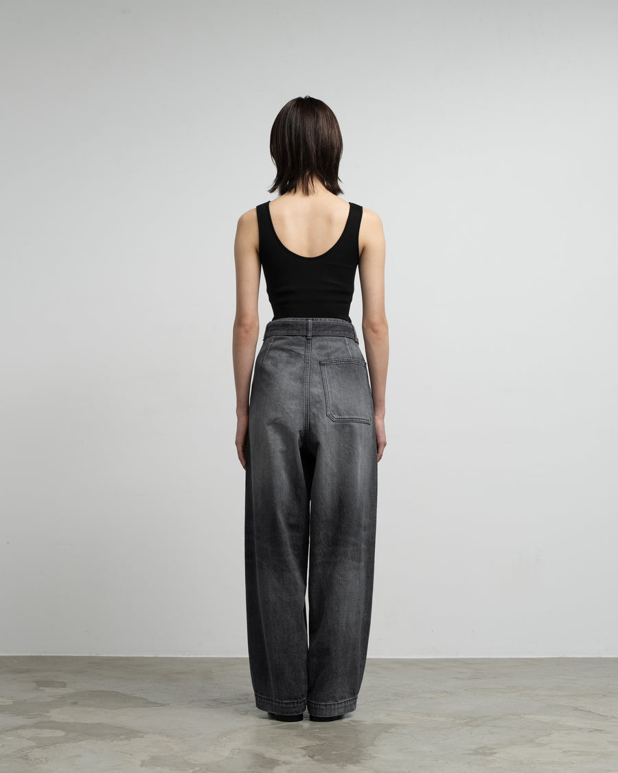 Selvage Denim Belted Pants -LIGHT FADE- – Graphpaper