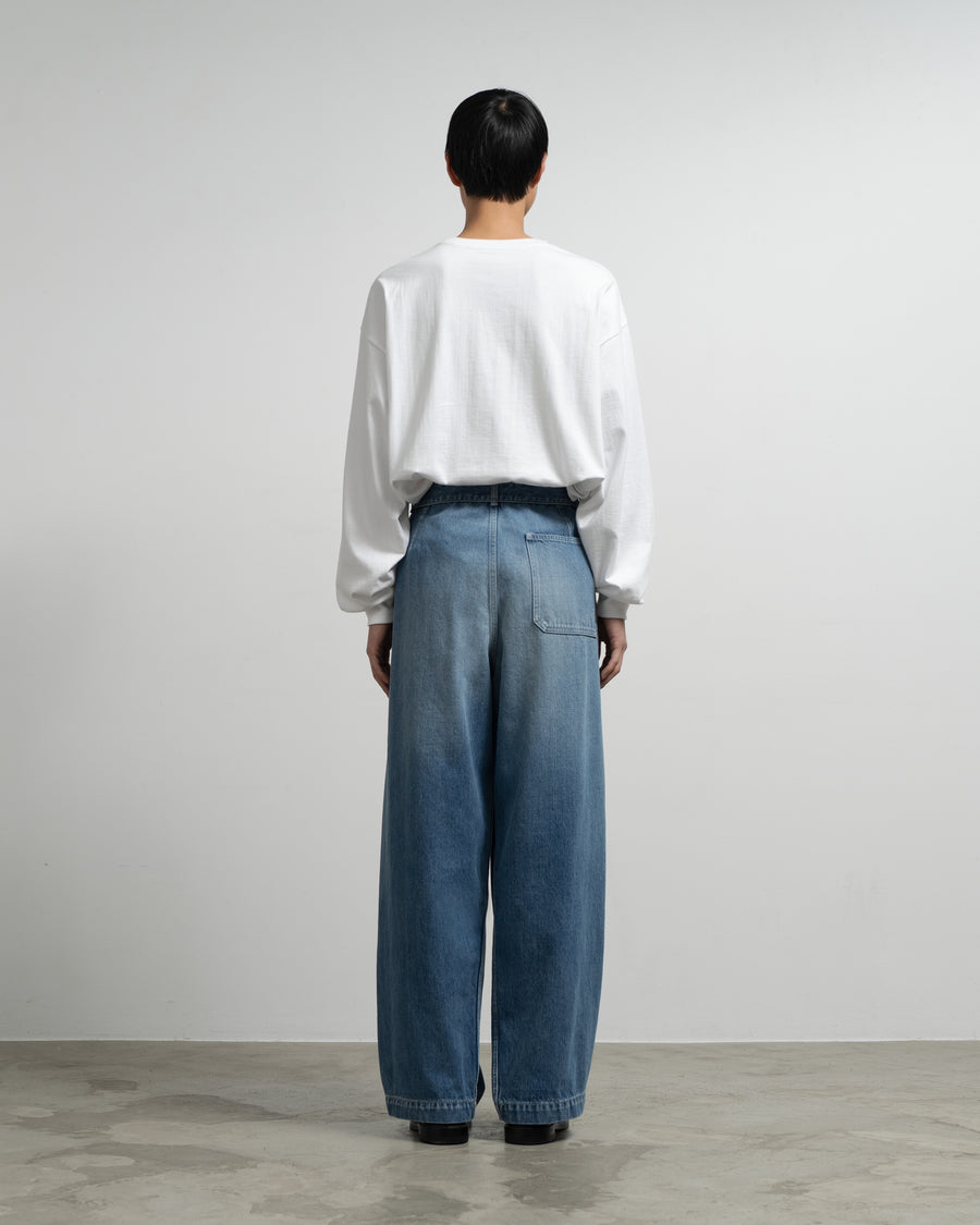 Selvage Denim Belted Pants -LIGHT FADE- – Graphpaper