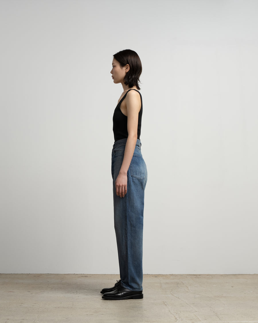 Selvage Denim Five Pocket Tapered Pants -LIGHT FADE- – Graphpaper
