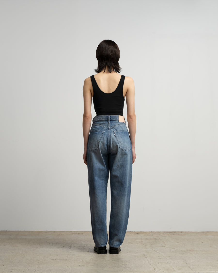 Selvage Denim Five Pocket Tapered Pants -LIGHT FADE- – Graphpaper