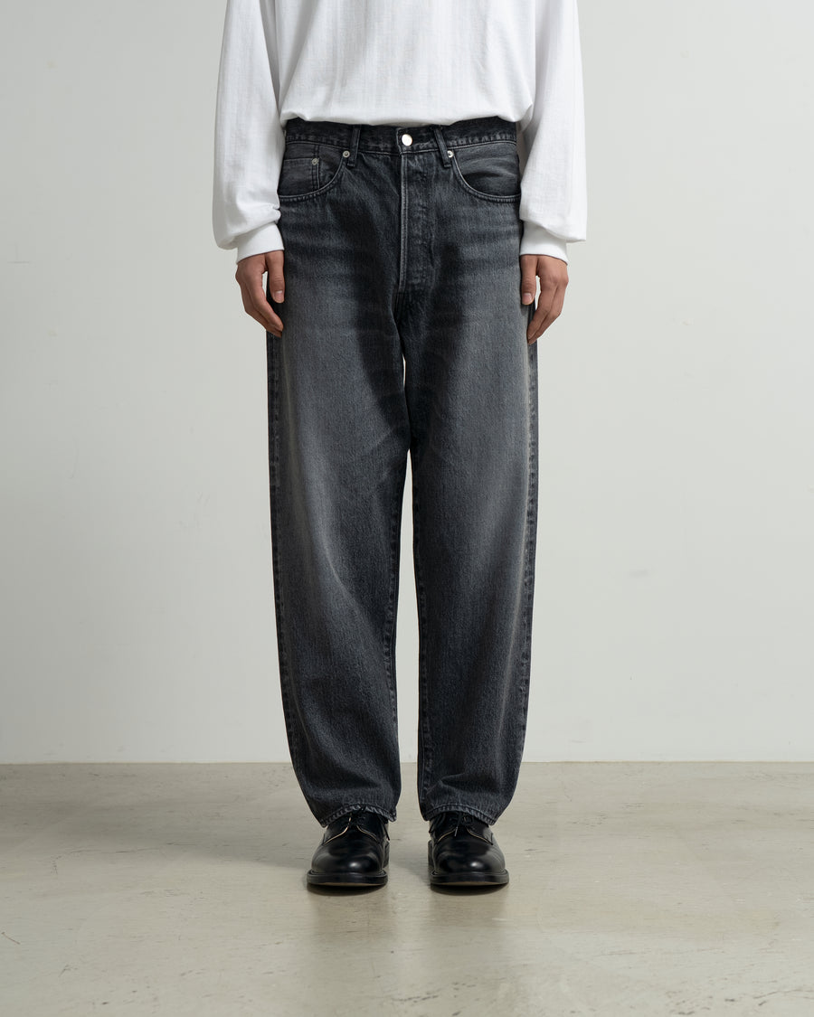 パンツ Denim FivePocketWideStraightPantsDk.FADE Selvage Denim Five Pocket Tapered Pants -LIGHT FADE- – Graphpaper
