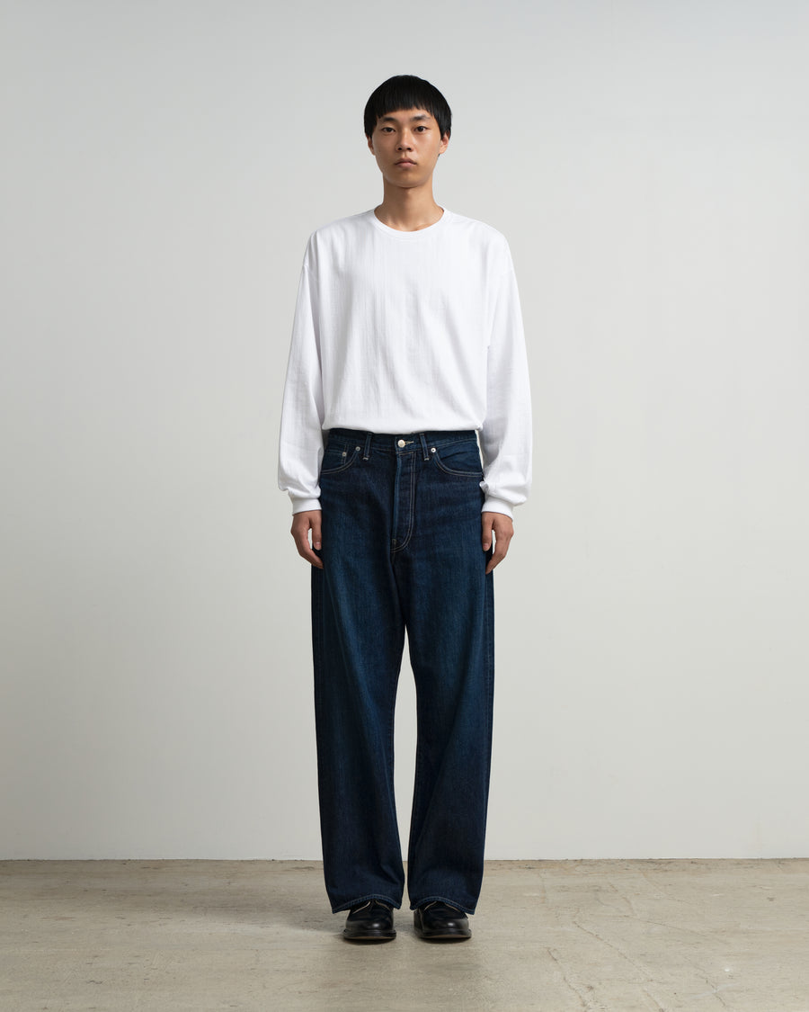 Selvage Denim Five Pocket Wide Straight Pants -DARK FADE- – Graphpaper