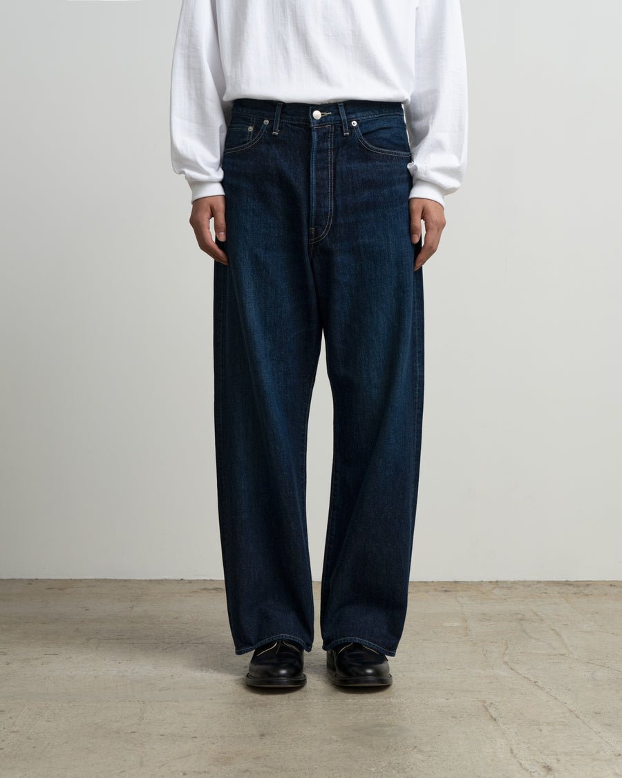 POP★1109です Selvage Denim Five Pocket Wide Straight Pants -DARK FADE- – Graphpaper