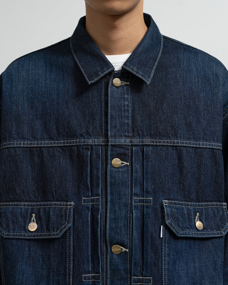 【新品タグ付き】Graphpaper Selvage Denim Jacket Selvage Denim Jacket-DARK FADE- – Graphpaper