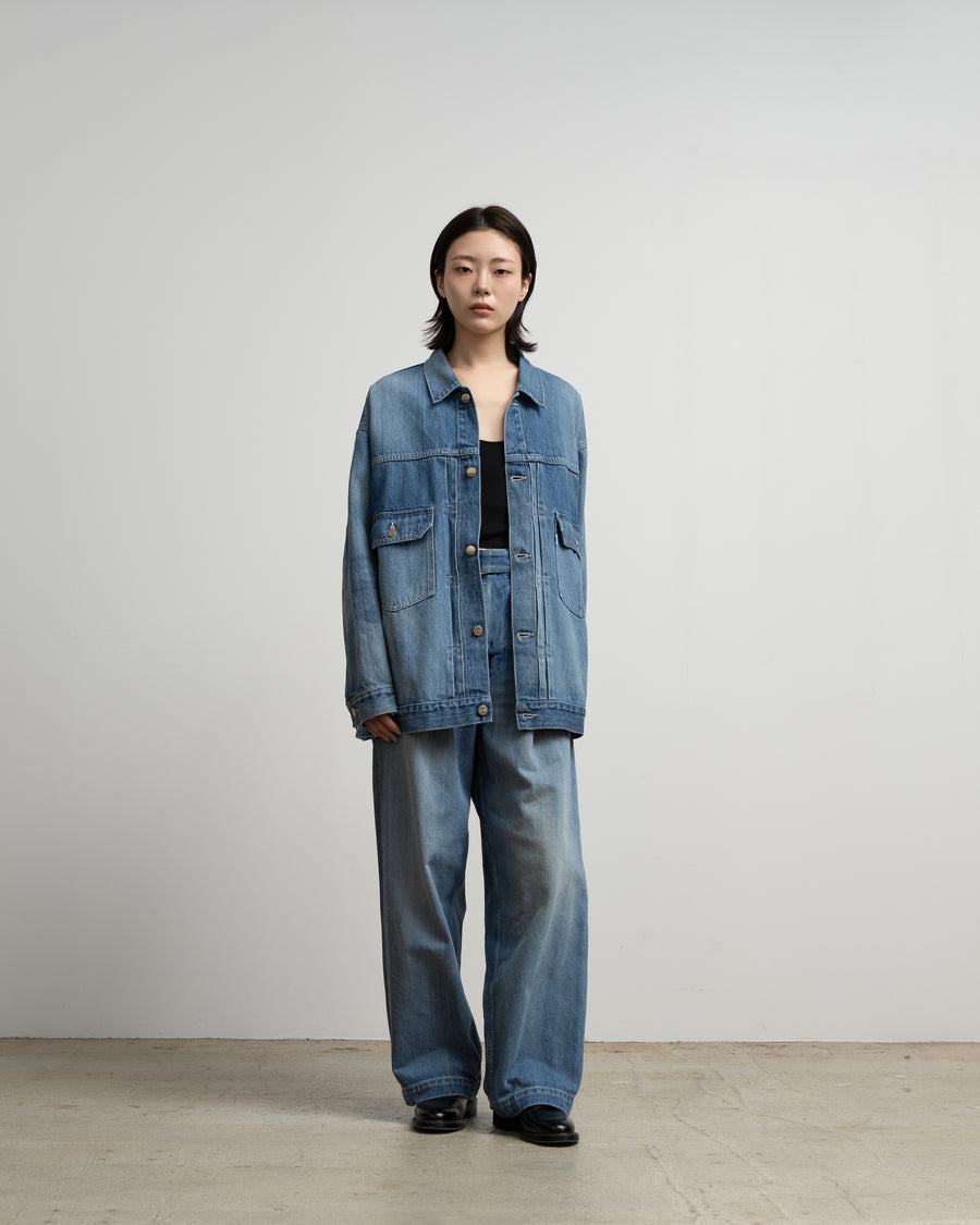 Graphpaper Denim Jacket サイズ00 Selvage Denim Jacket -LIGHT FADE- – Graphpaper