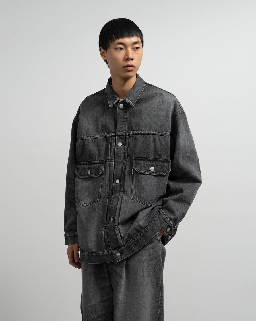 グラフペーパー デニムセットアップ Selvage Denim Jacket -LIGHT FADE- – Graphpaper