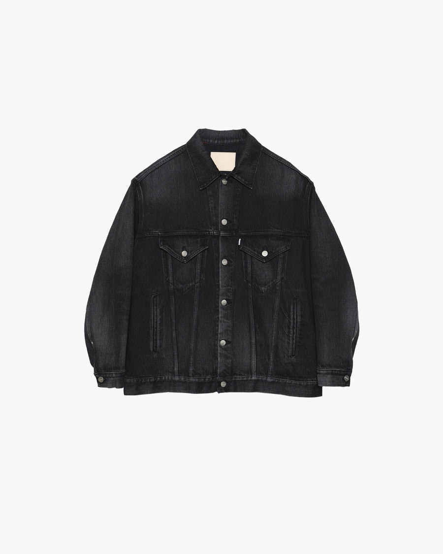 Selvage Denim Trucker Jacket-DARK FADE- – Graphpaper