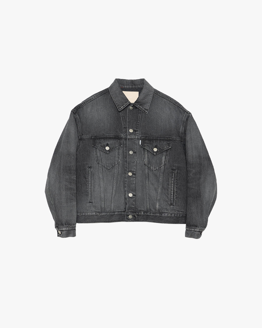 Selvage Denim Trucker Jacket -LIGHT FADE- – Graphpaper