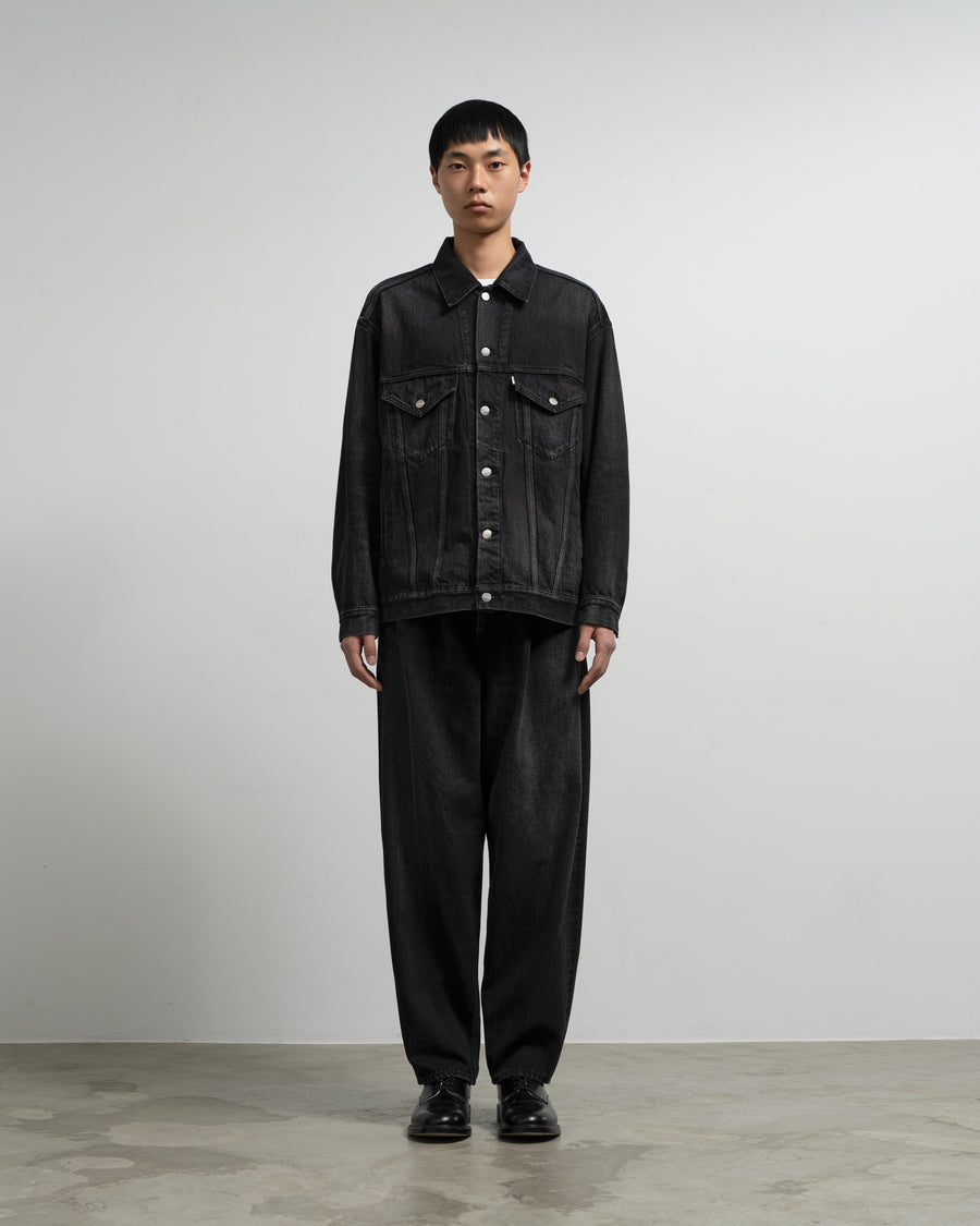 Selvage Denim Trucker Jacket-DARK FADE- – Graphpaper