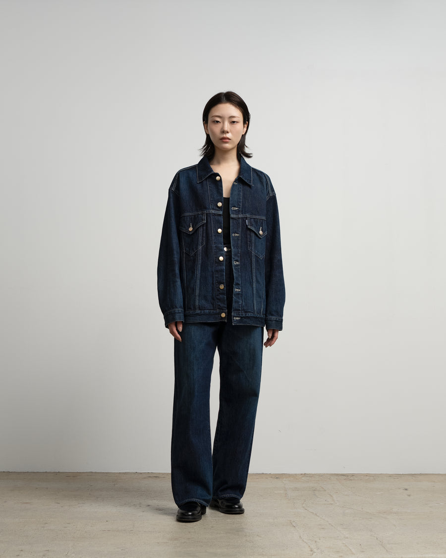Selvage Denim Trucker Jacket-DARK FADE- – Graphpaper