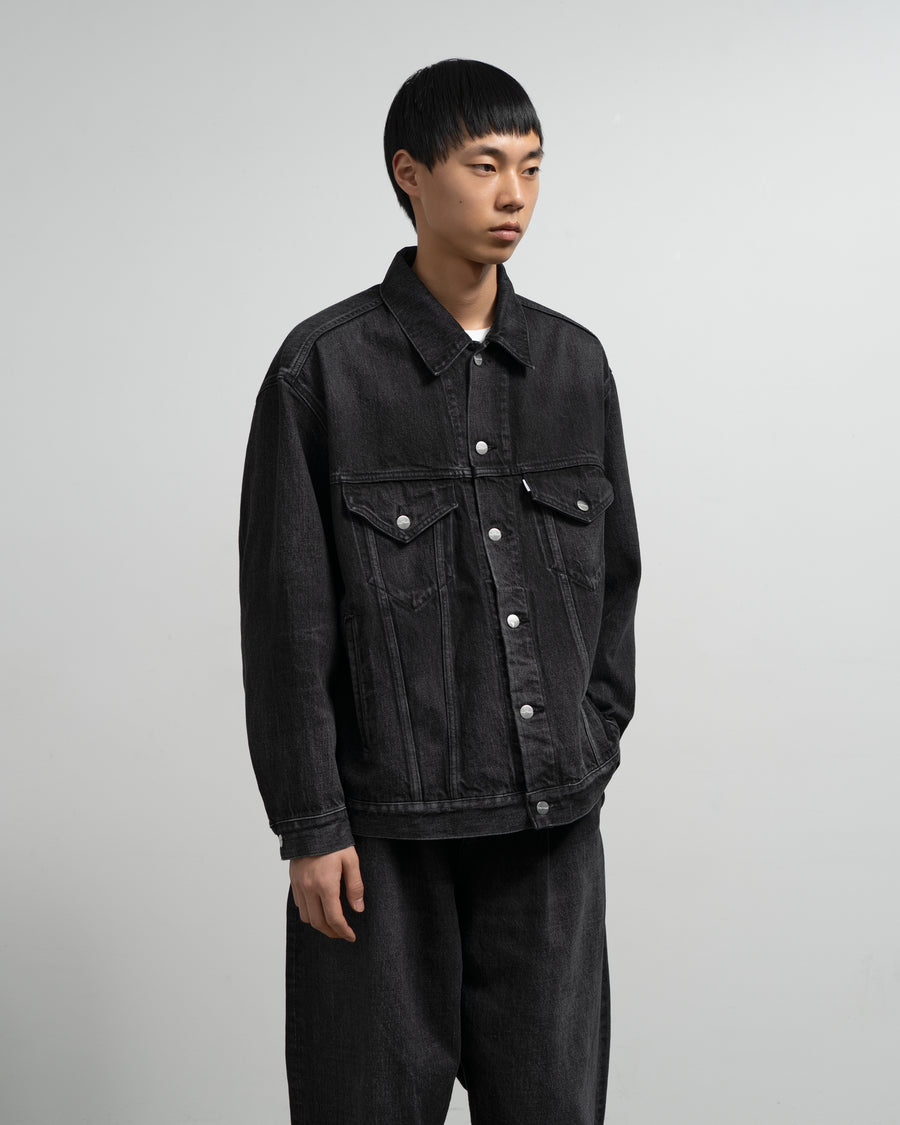 Selvage Denim Trucker Jacket-DARK FADE- – Graphpaper