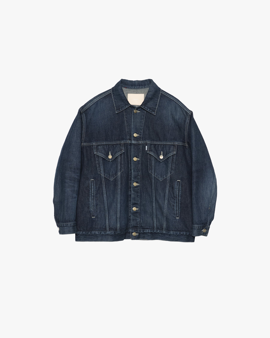 Selvage Denim Trucker Jacket-DARK FADE- – Graphpaper