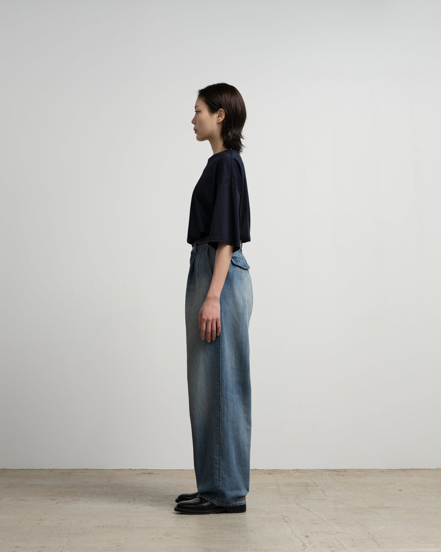 Selvage Denim Two Tuck Pants -LIGHT FADE- – Graphpaper