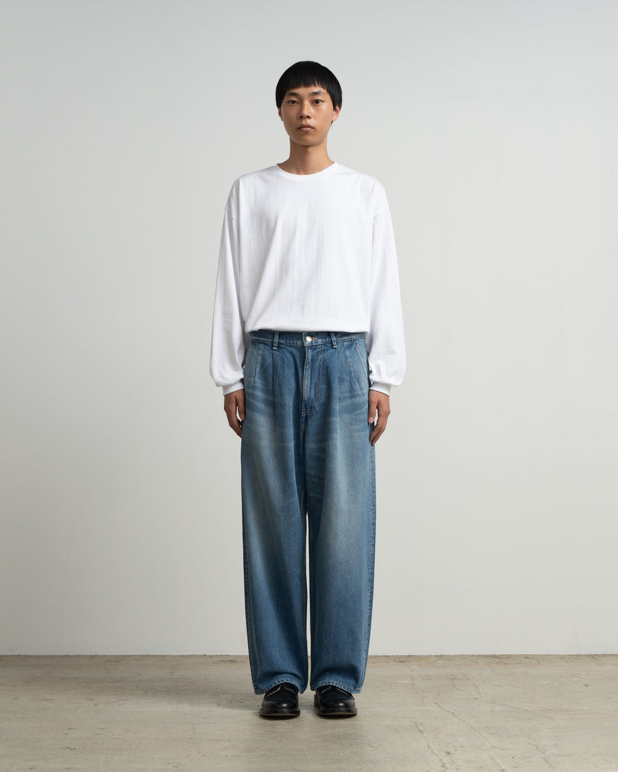 Selvage Denim Two Tuck Pants -LIGHT FADE- – Graphpaper