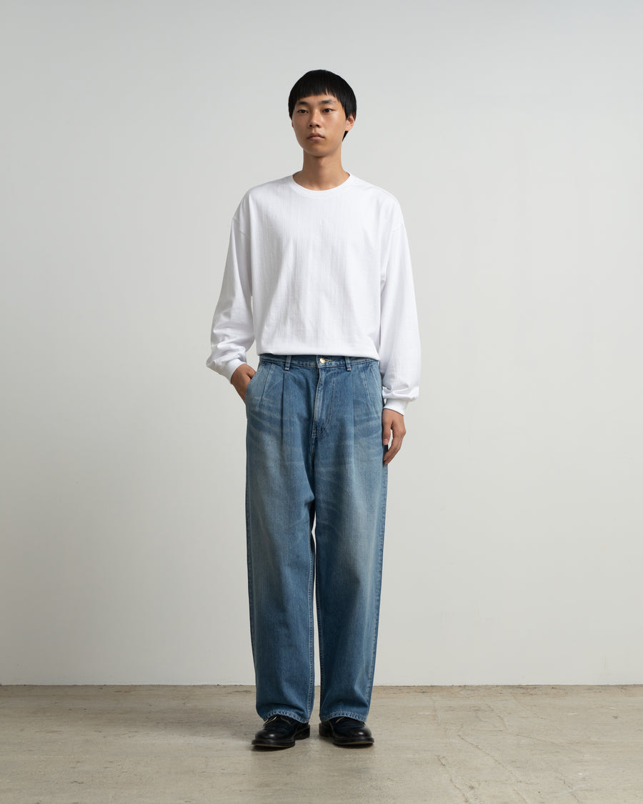 Selvage Denim Two Tuck Pants -LIGHT FADE- – Graphpaper
