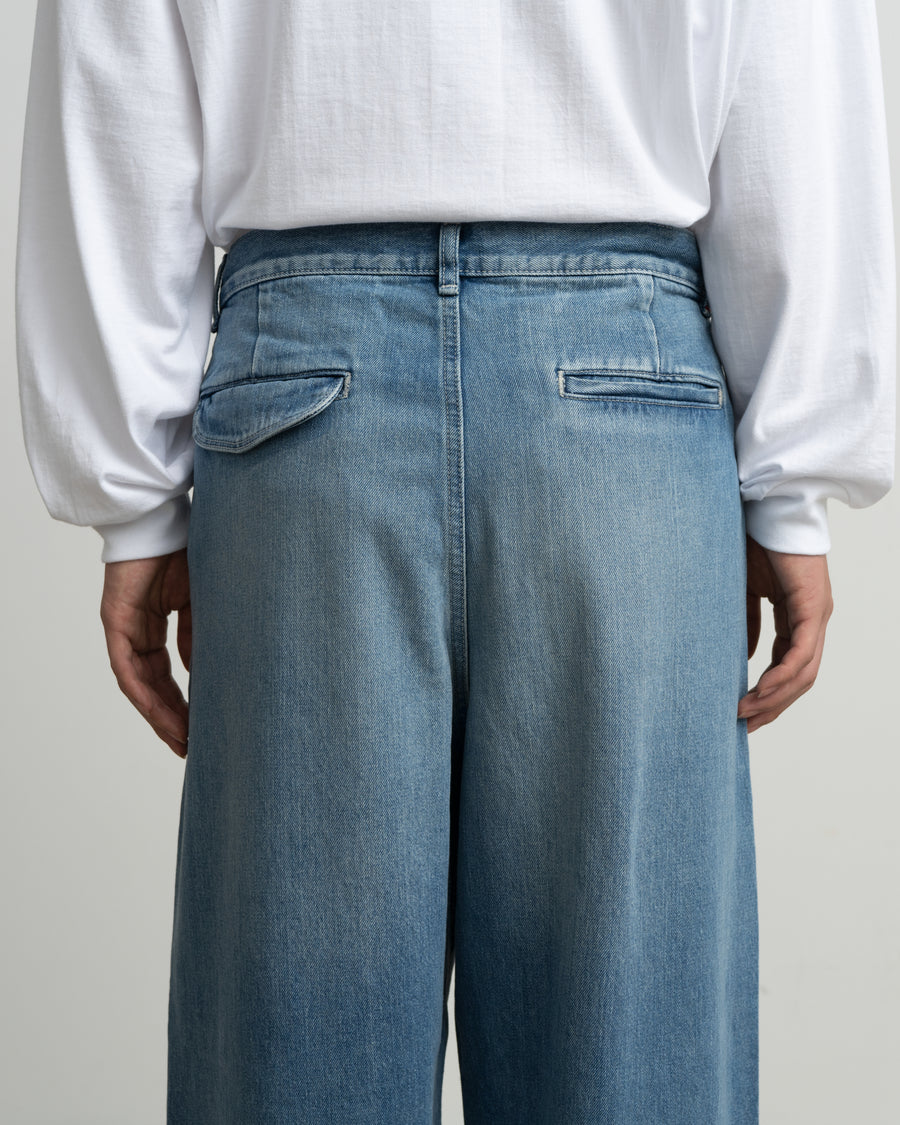 Selvage Denim Two Tuck Pants -LIGHT FADE- – Graphpaper