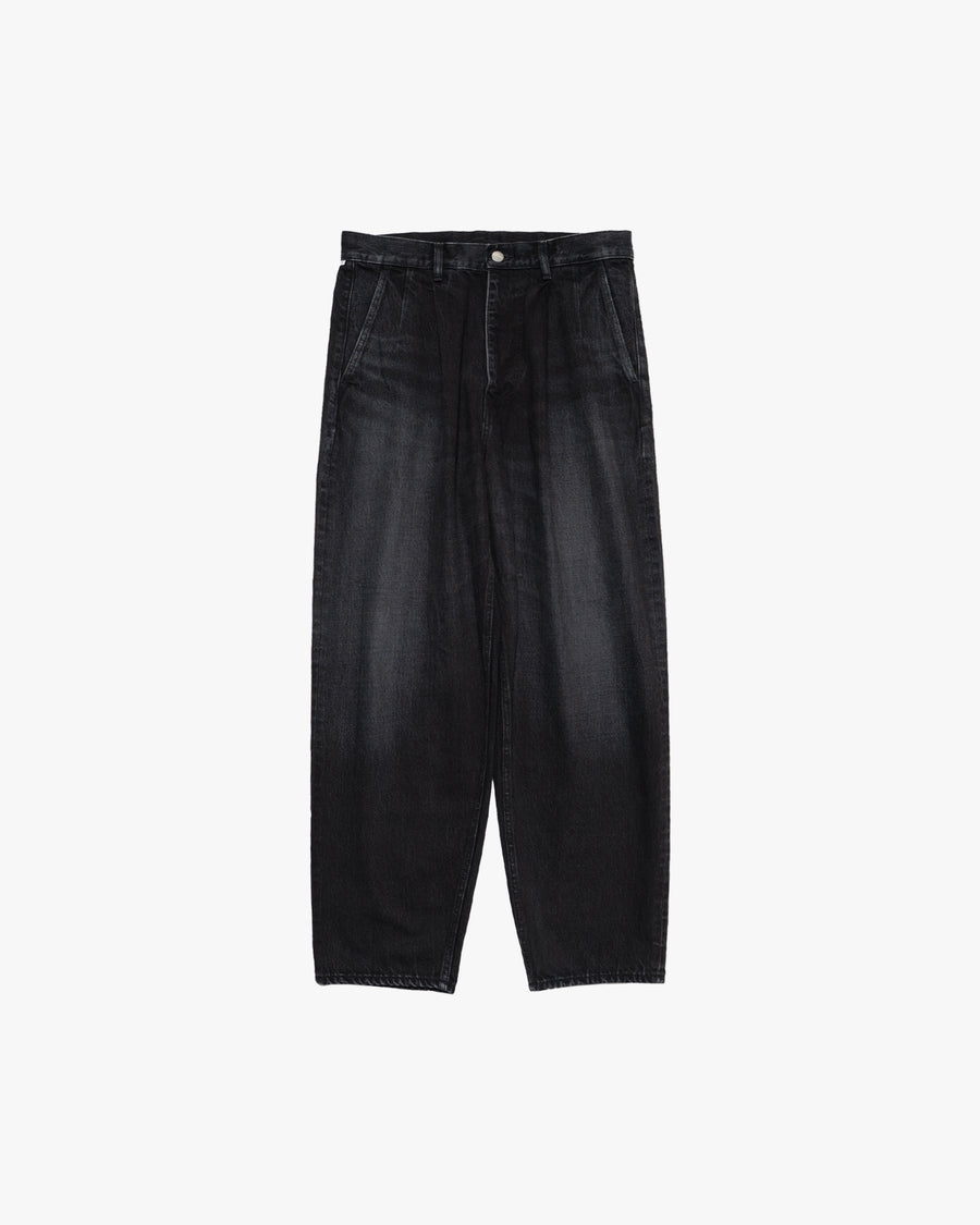 Selvage Denim Two Tuck Tapered Pants -DARK FADE- – Graphpaper