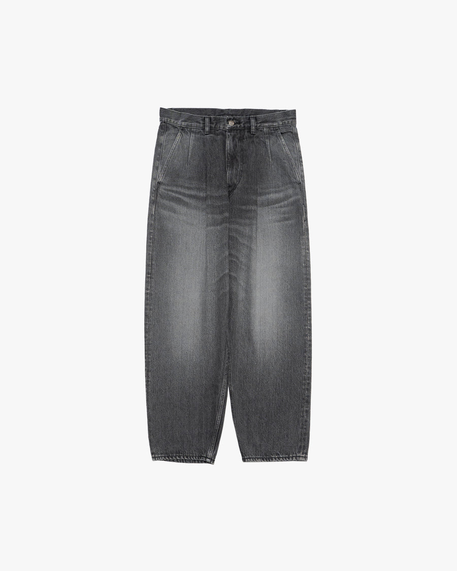 Selvage Denim Two Tuck Tapered Pants -LIGHT FADE- – Graphpaper