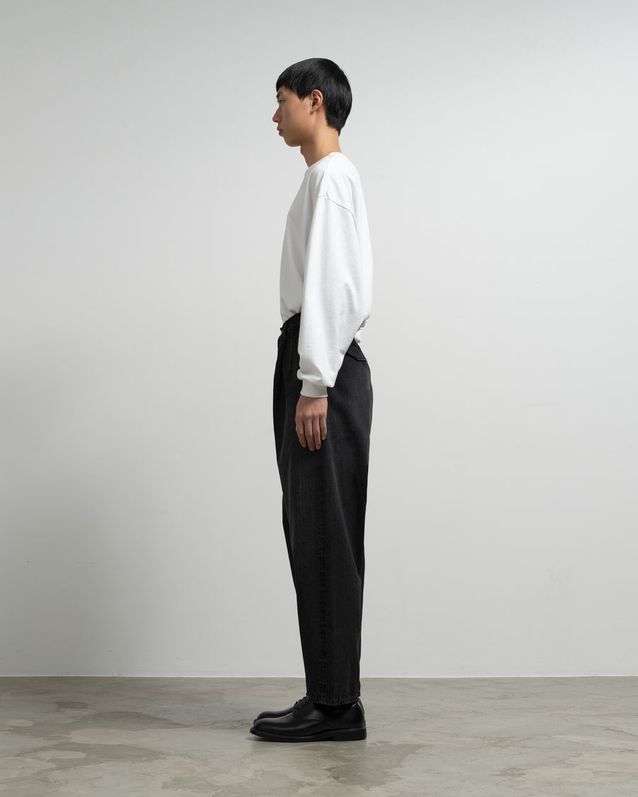 Selvage Denim Two Tuck Tapered Pants -DARK FADE- – Graphpaper