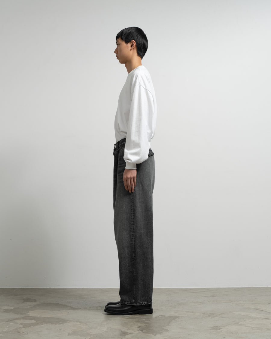 Selvage Denim Two Tuck Tapered Pants -LIGHT FADE- – Graphpaper