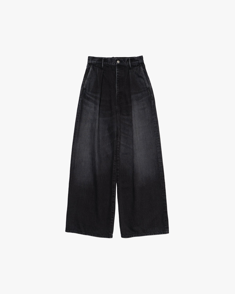 Selvage Denim Two Tuck Wide Pants -DARK FADE- – Graphpaper