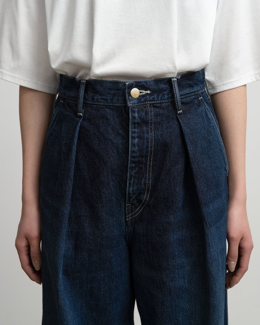Selvage Denim Two Tuck Wide Pants -DARK FADE- – Graphpaper