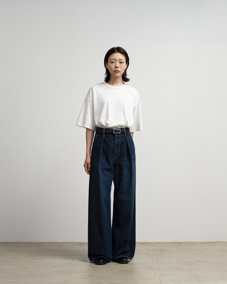 Selvage Denim Two Tuck Wide Pants -DARK FADE- – Graphpaper