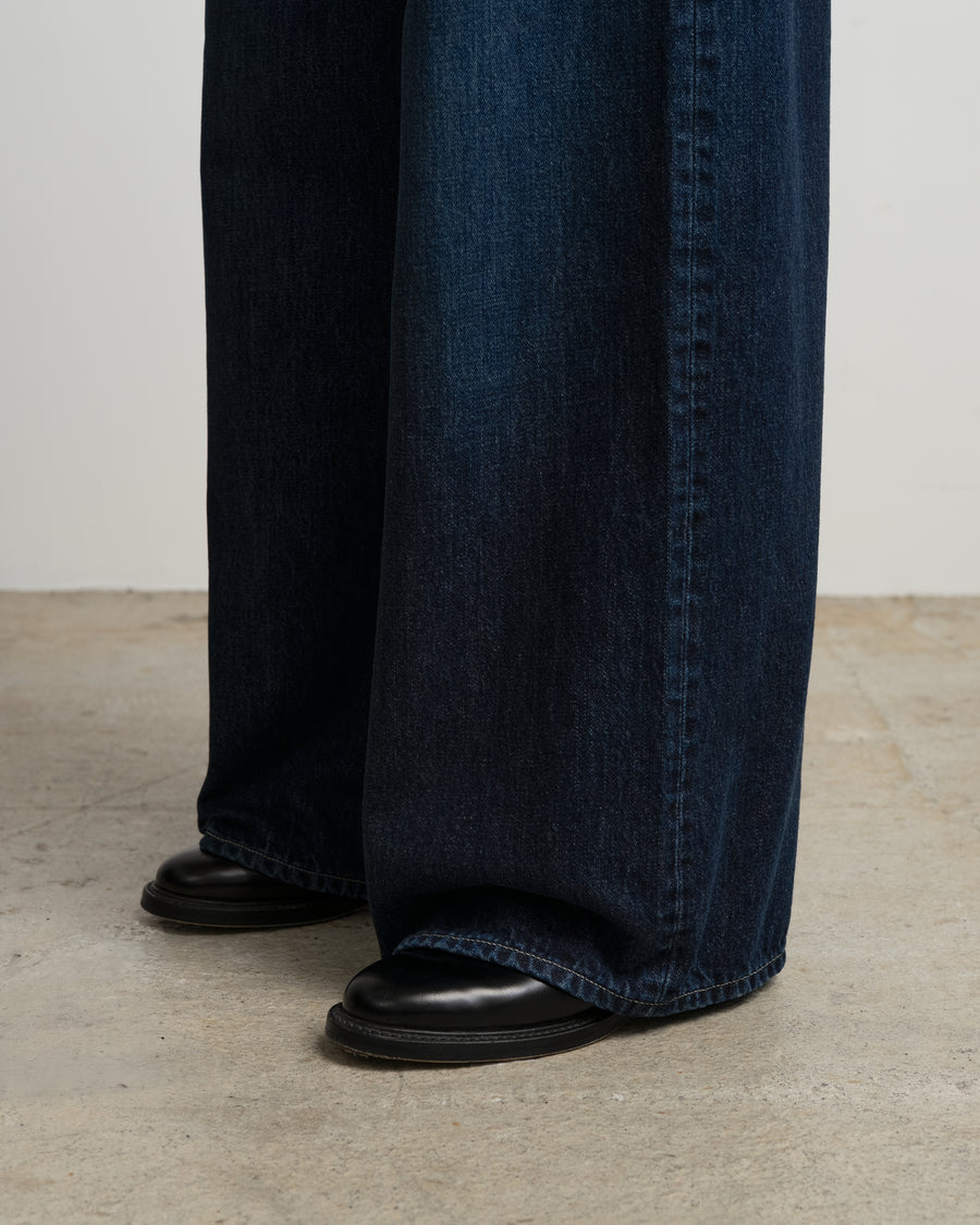 Selvage Denim Two Tuck Wide Pants -DARK FADE- – Graphpaper