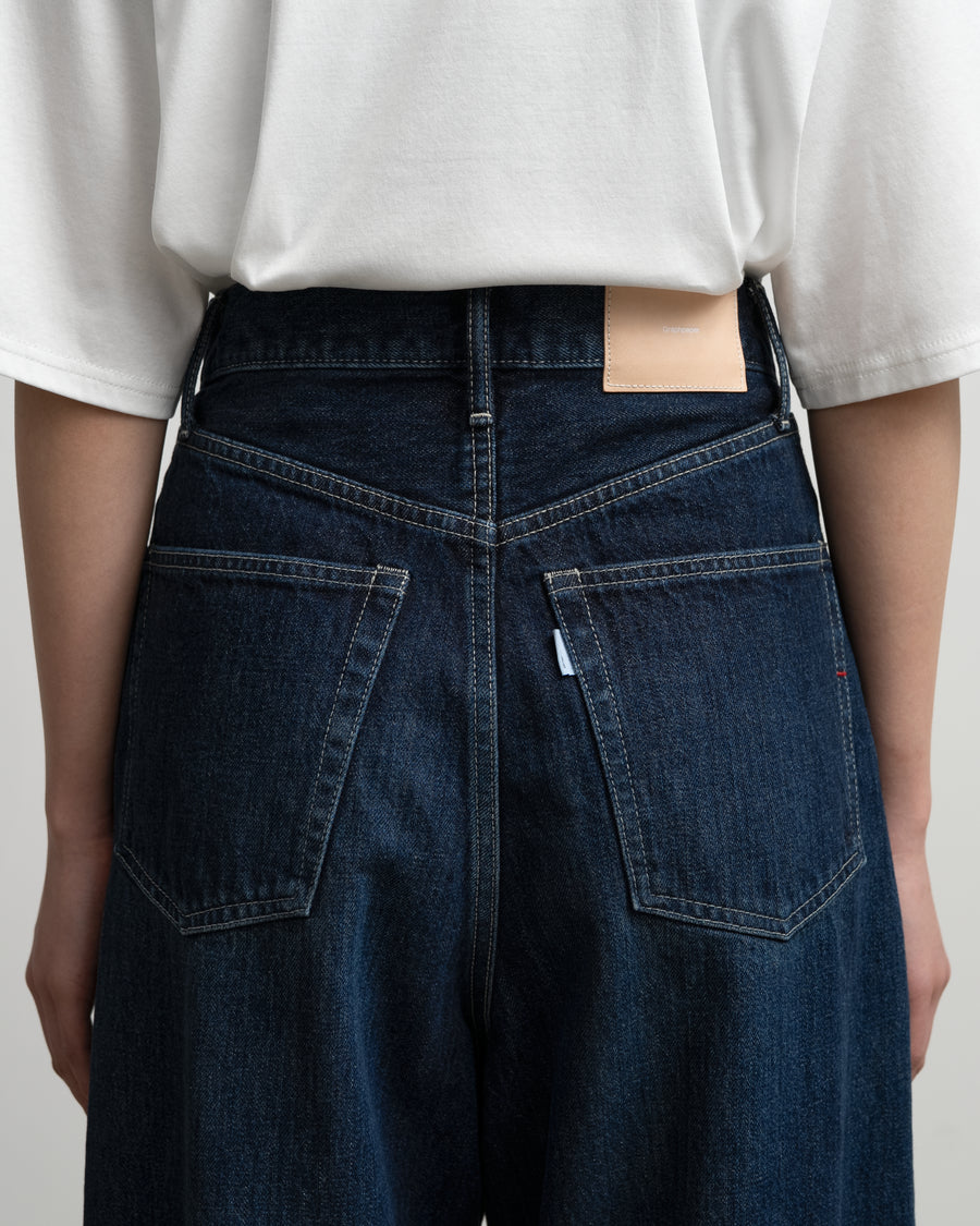 Selvage Denim Two Tuck Wide Pants -DARK FADE- – Graphpaper