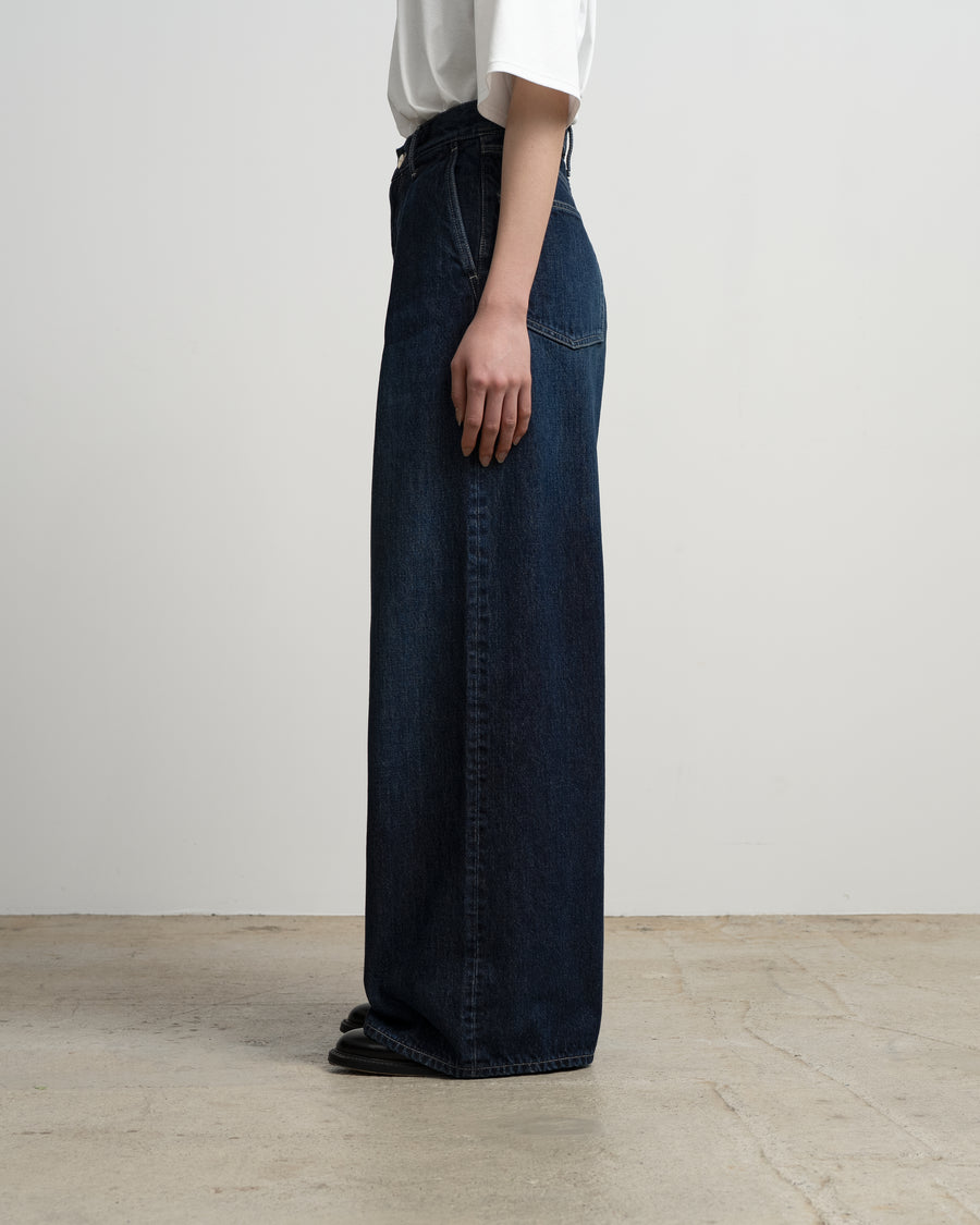 Selvage Denim Two Tuck Wide Pants -DARK FADE- – Graphpaper