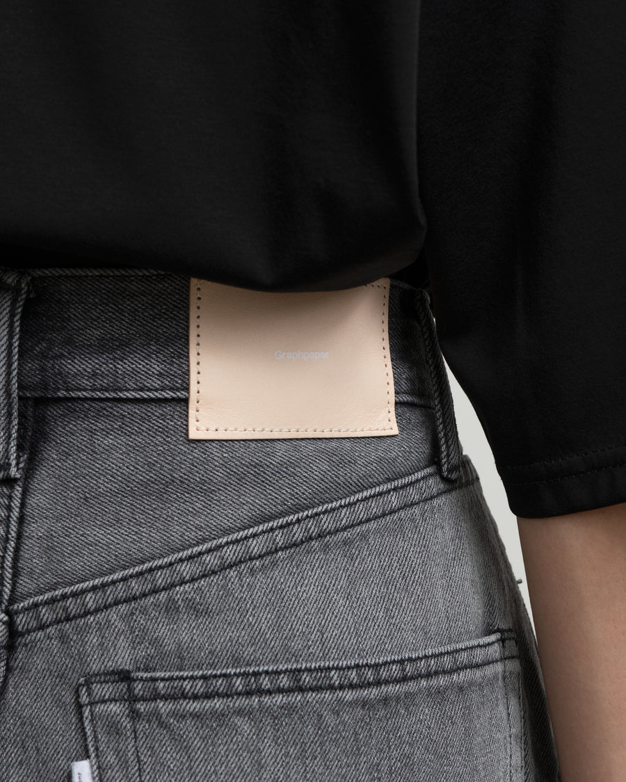 Selvage Denim Two Tuck Wide Pants-LIGHT FADE- – Graphpaper