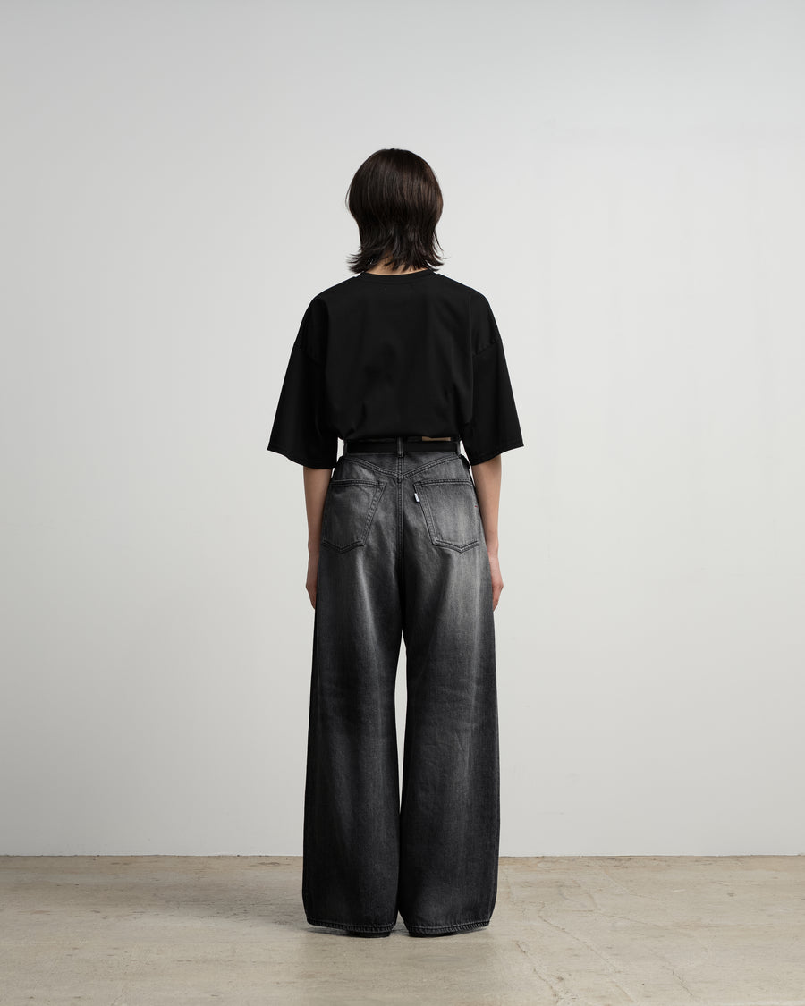 Selvage Denim Two Tuck Wide Pants-LIGHT FADE- – Graphpaper