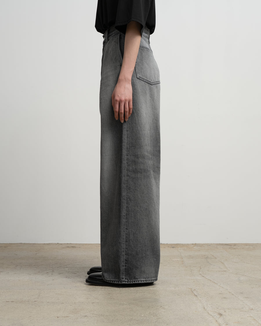 Selvage Denim Two Tuck Wide Pants-LIGHT FADE- – Graphpaper