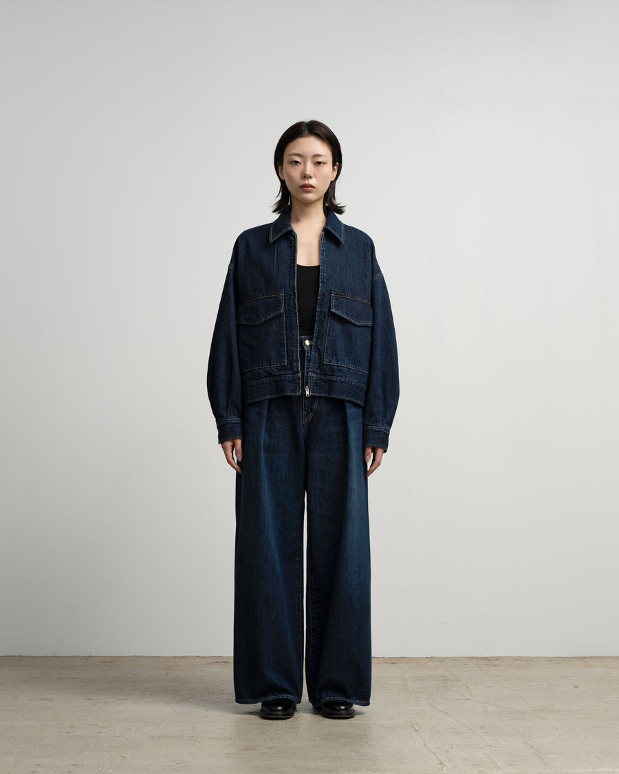 Selvage Denim Zip Jacket -DARK FADE- – Graphpaper