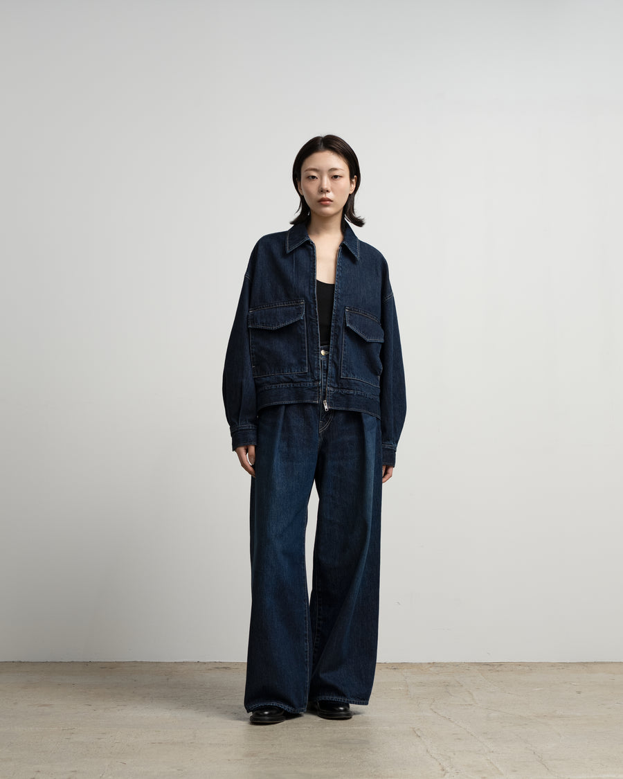 Selvage Denim Zip Jacket -DARK FADE- – Graphpaper