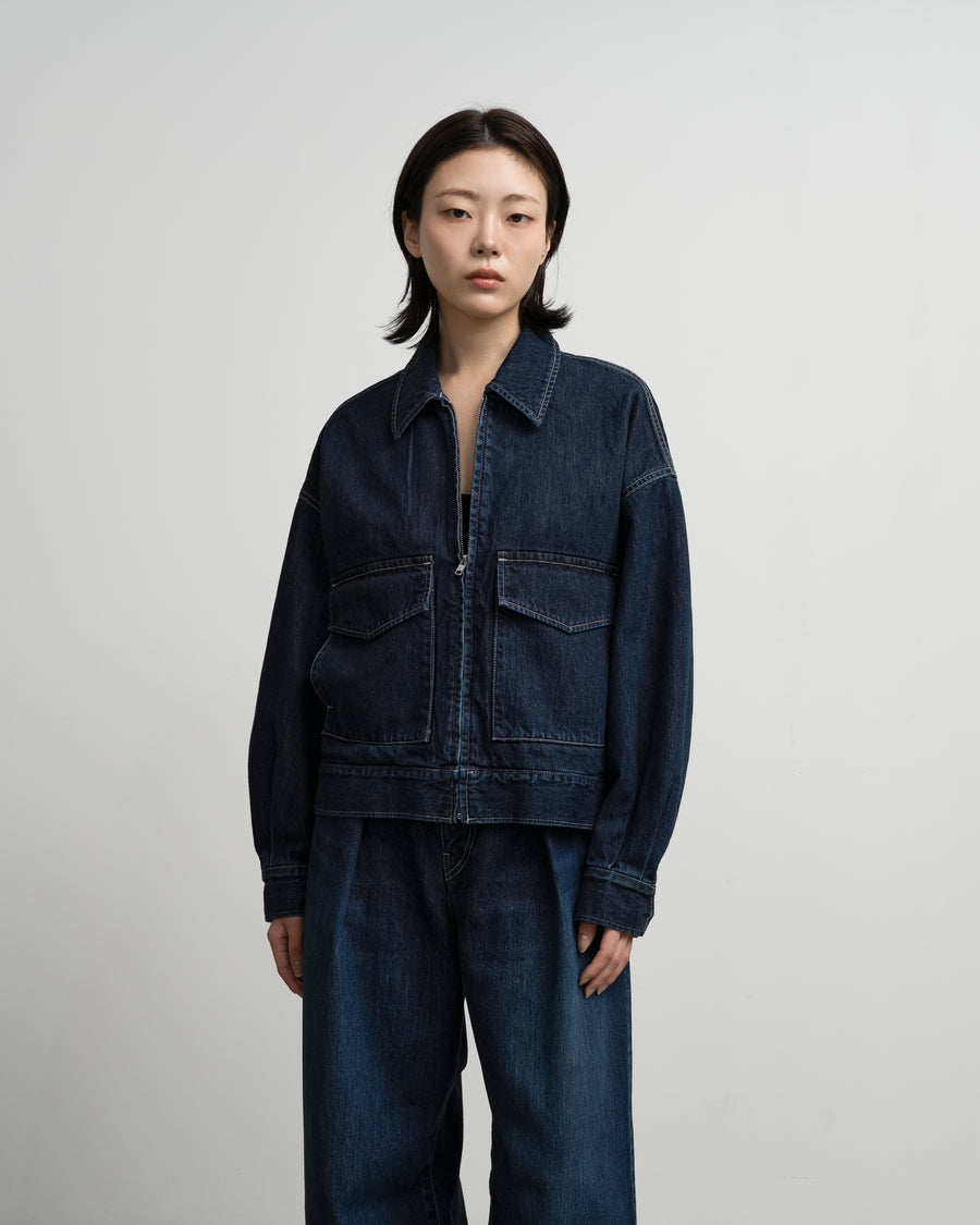 【新品】Graphpaper デニムジップジャケット サイズ0 新品タグ付 Selvage Denim Zip Jacket -DARK FADE- – Graphpaper