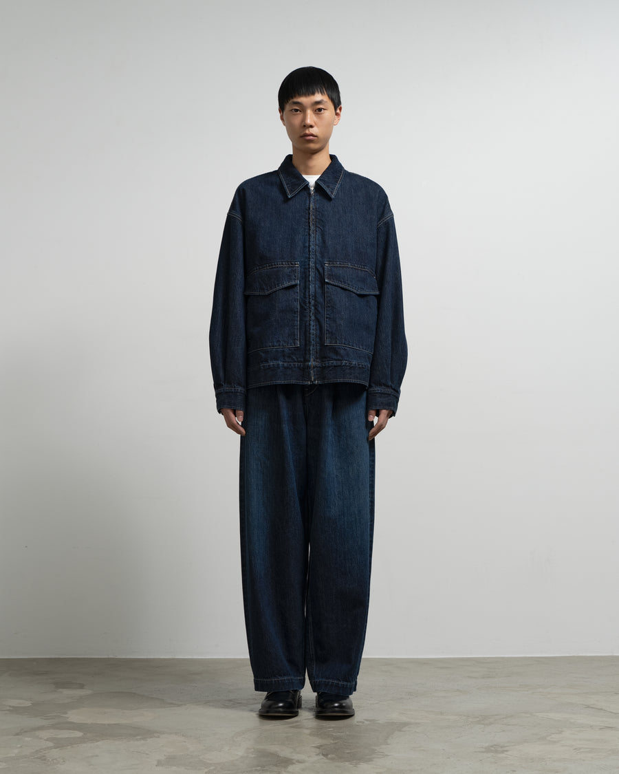 Selvage Denim Zip Jacket -DARK FADE- – Graphpaper