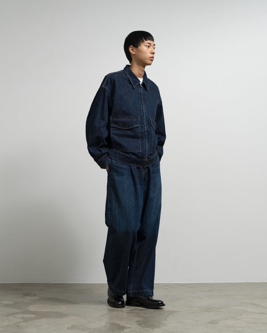 Selvage Denim Zip Jacket -DARK FADE- – Graphpaper