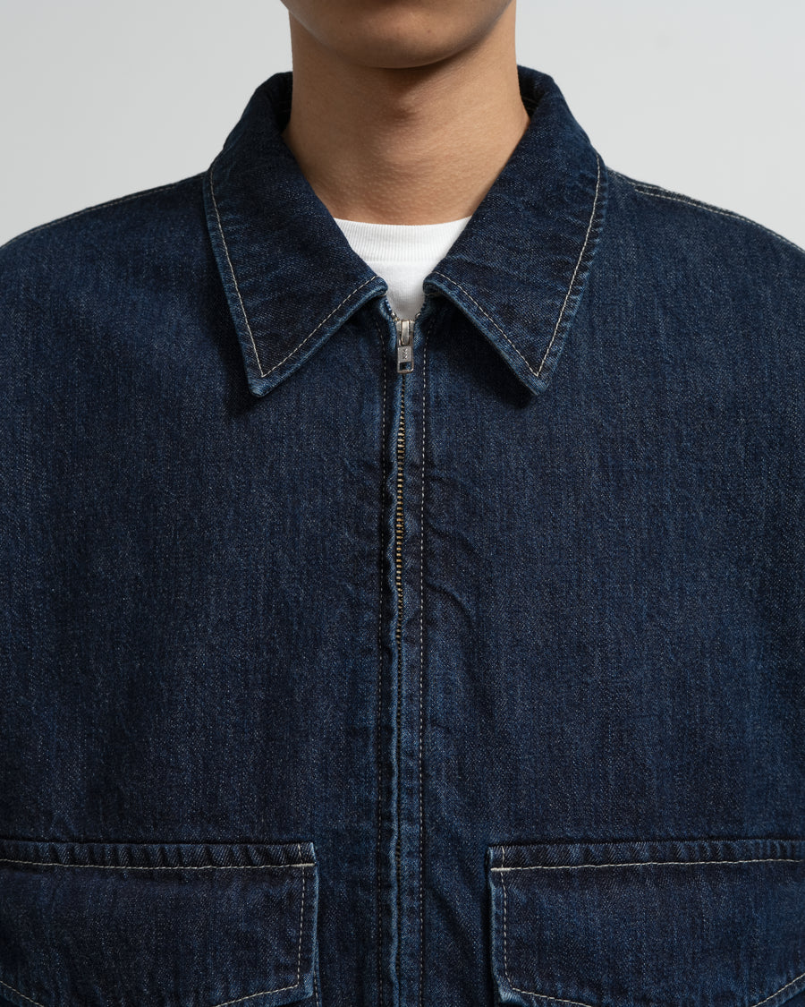 Selvage Denim Zip Jacket -DARK FADE- – Graphpaper