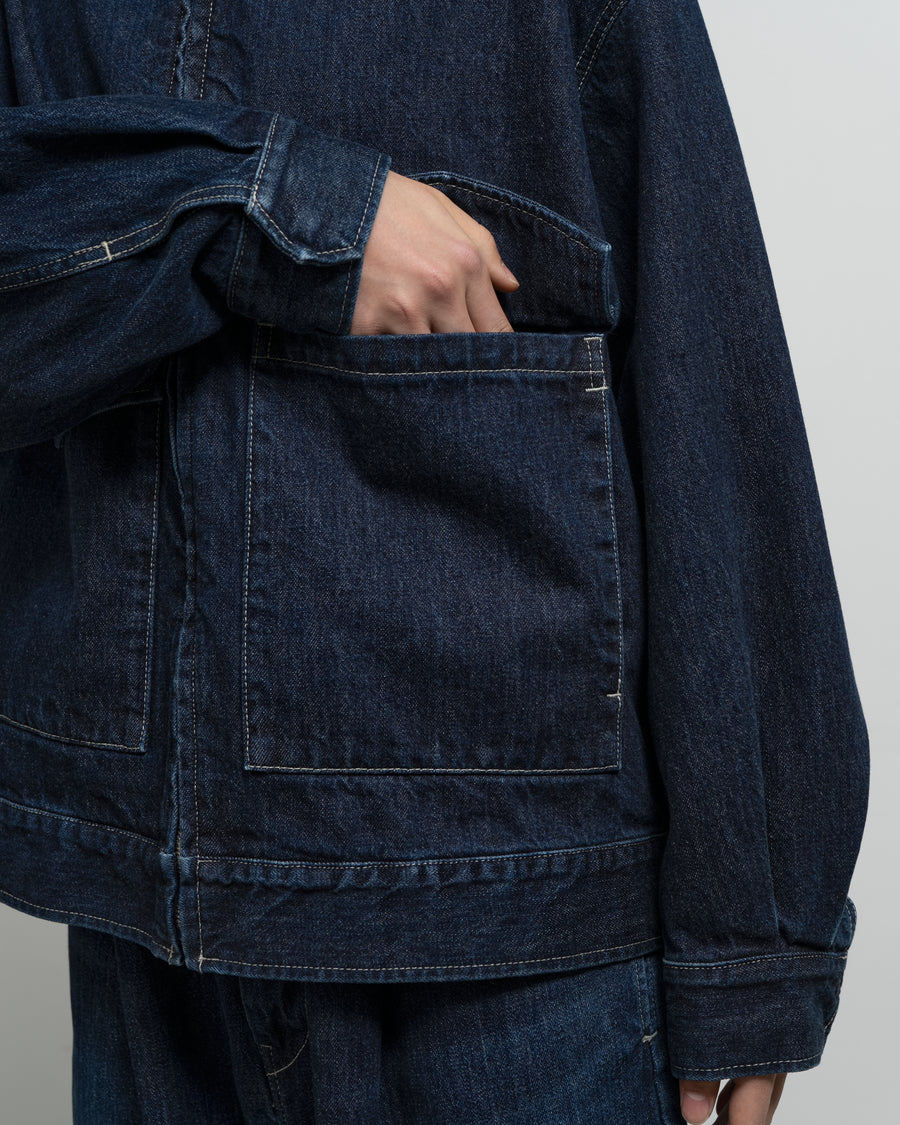 Selvage Denim Zip Jacket -DARK FADE- – Graphpaper