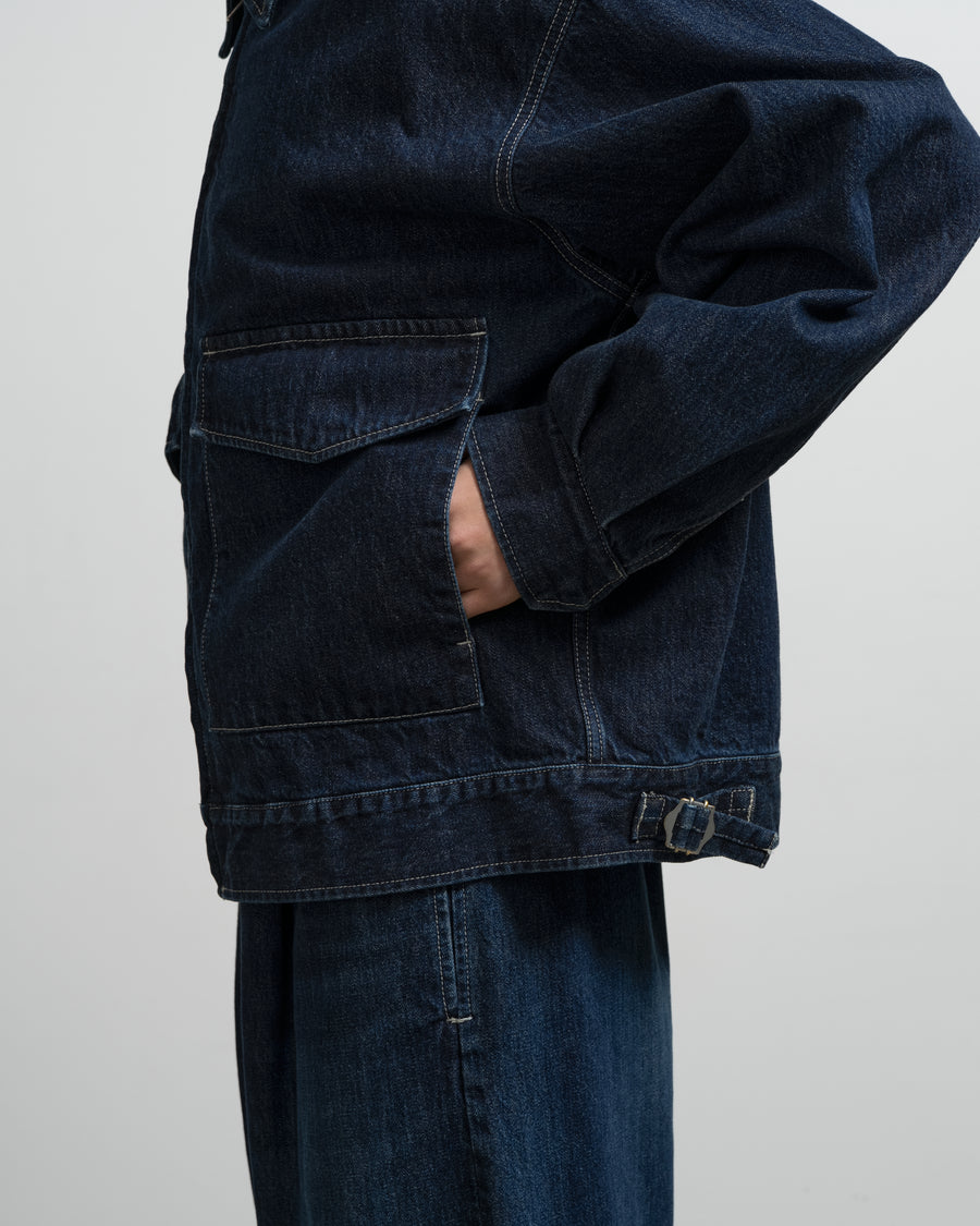 Selvage Denim Zip Jacket -DARK FADE- – Graphpaper