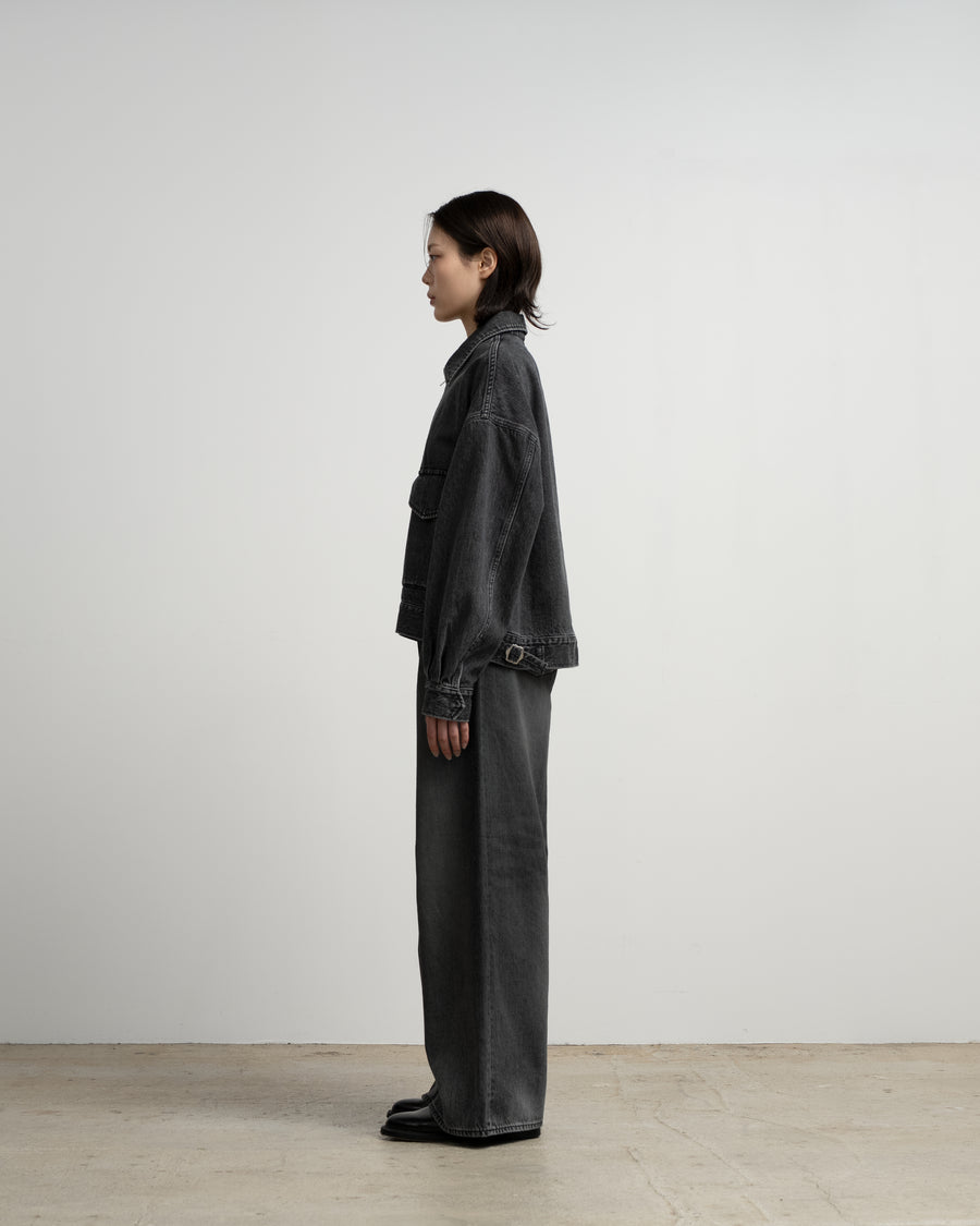 Selvage Denim Zip Jacket - LIGHT FADE - – Graphpaper