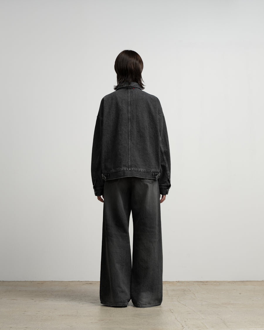 Selvage Denim Zip Jacket -LIGHT FADE- – Graphpaper