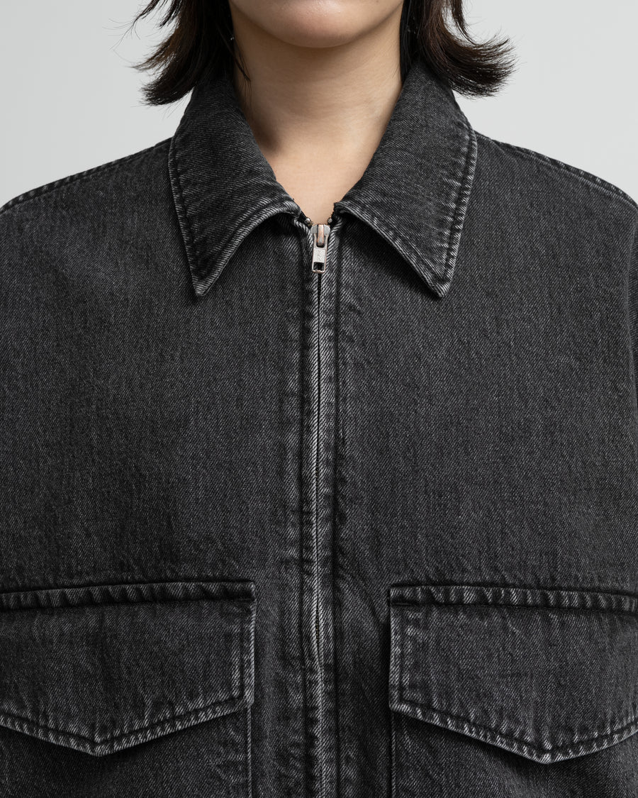 Selvage Denim Zip Jacket - LIGHT FADE - – Graphpaper