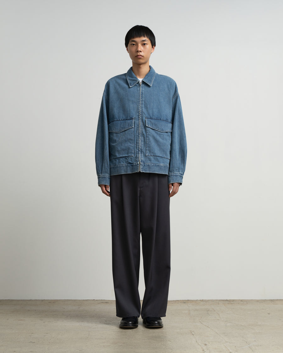 Graphpaper Selvage Denim Zip Jacket サイズ0 Selvage Denim Zip Jacket - LIGHT FADE - – Graphpaper