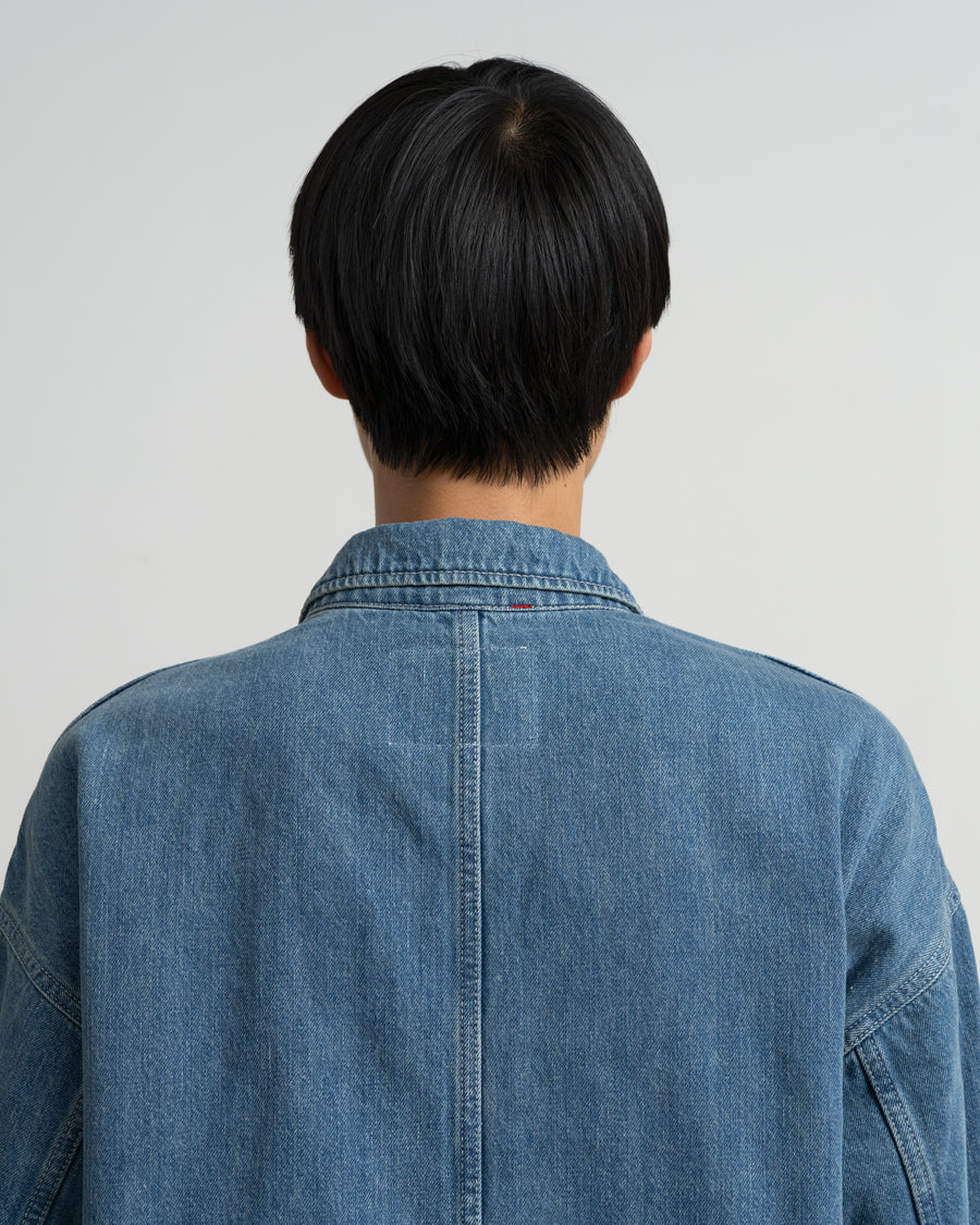 Selvage Denim Zip Jacket - LIGHT FADE - – Graphpaper